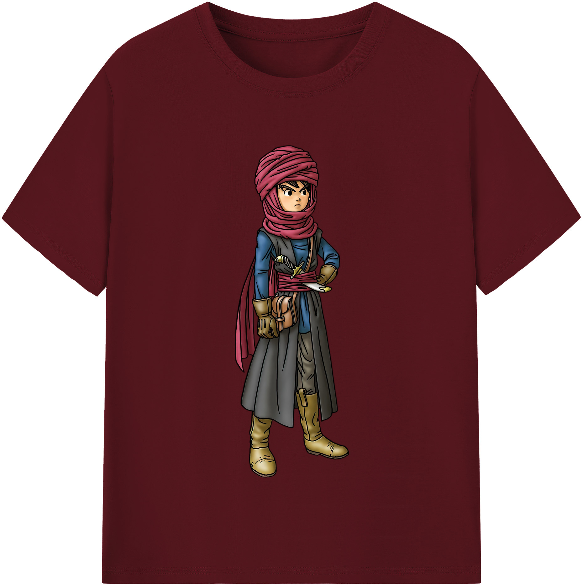 （画像用） ドラゴンクエスト Doragon Kuesuto Dragon Quest 綿100％半袖Tシャツ（フロントプリント）